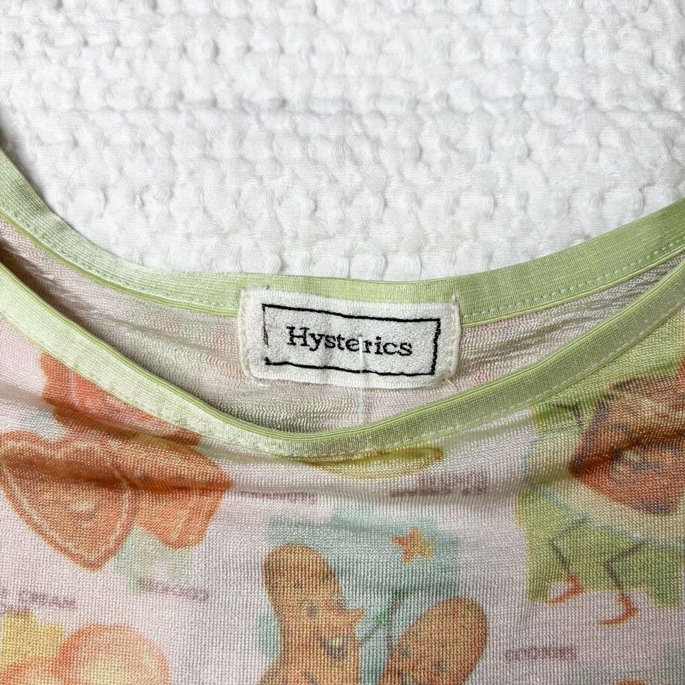 rare 90s Hysteric Glamour food AOP tank top - Picture 3 of 5